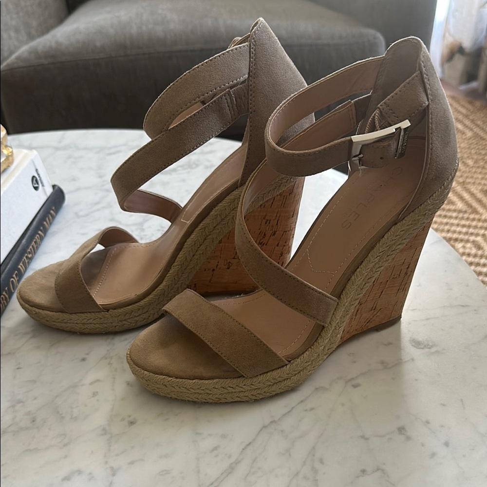 Women's Tan Wedge Sandals